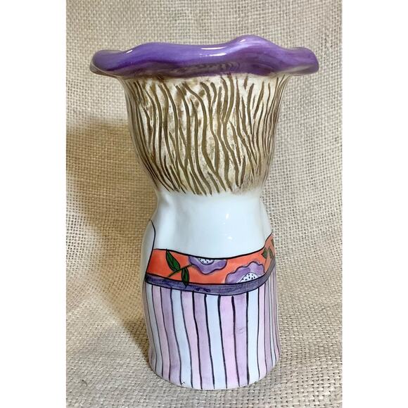 Vintage Belle Casa by GANZ signed SUSAN PALEY lady bud vase BLOSSOM - Picture 3 of 7